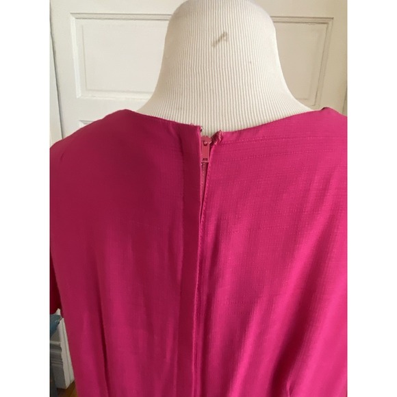 NWT 60  VTG Dress Classic Lady By Constantine Pink Aline Boho Flaws Sz 22 - Picture 9 of 16